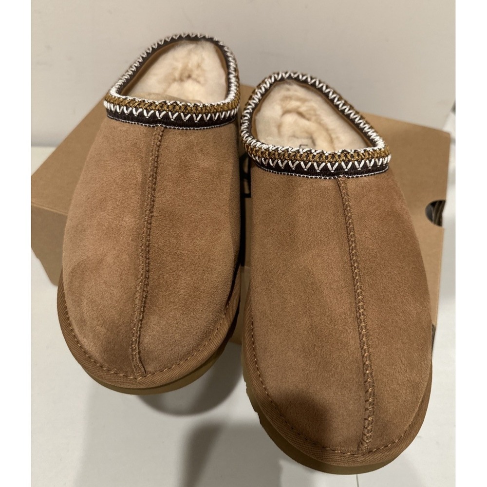 UGG Women Size 10 Tasman II Chestnut Braided Suede Slippers Shoes Cozy SN1174470 - Picture 5 of 14